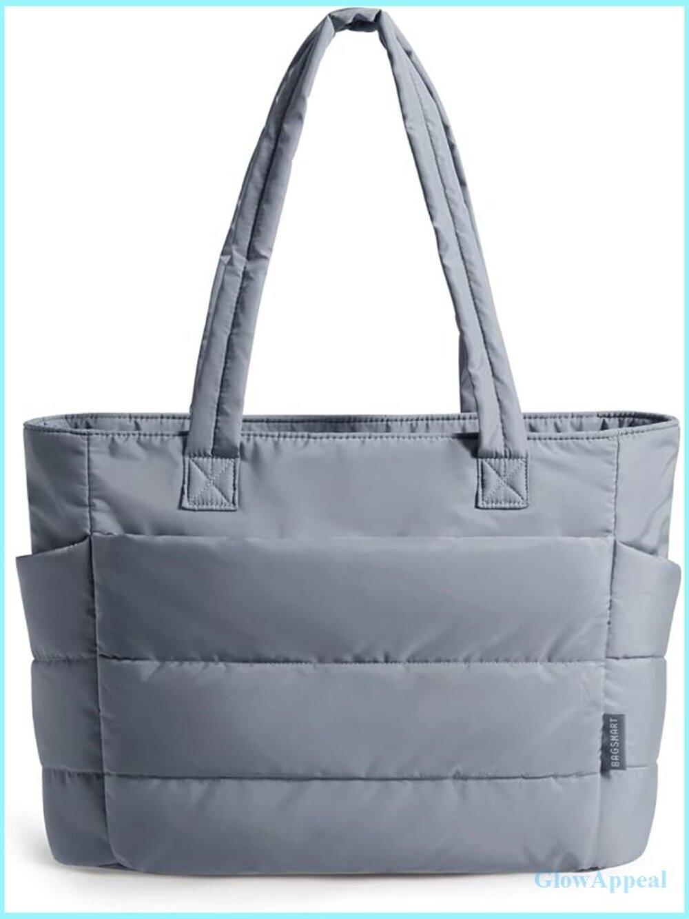 Lightweight Puffy Tote Bag with Compartments Shoulder Handbag